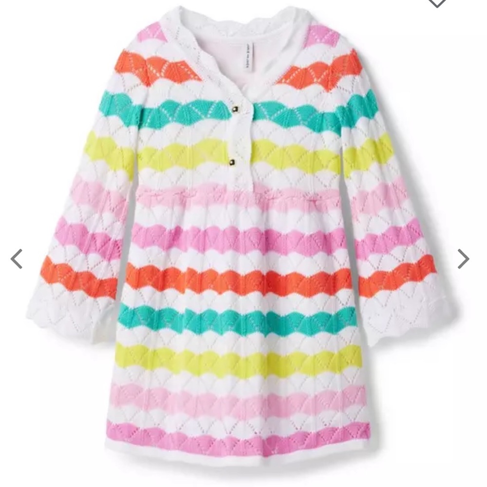 Janie and Jack wavy striped crotchet dress